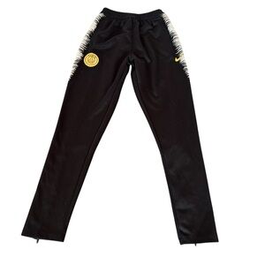 Nike Paris St. Germain PSG Training Pants SZ M‎ Soccer Black White Joggers
